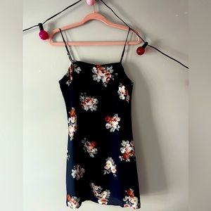 Francesca’s Navy Blue Floral dress.